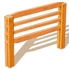 Barrière Décorative à 4 Lisses - Châtaignier Acheter Barrière Décorative à 4 Lisses - Châtaignier au meilleur prix