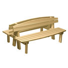  Banc double Gamme "Style" - Châtaignier