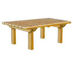 Table simple - Châtaignier