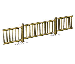 Eléments de clôtures hautes à barreaux - Solution Pin
