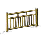 Eléments de clôture haute à barreaux (3 lisses) - Solution Pin Acheter Eléments de clôture haute à barreaux (3 lisses) - Solution Pin au meilleur prix