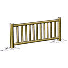 Eléments de clôture haute à barreaux (2 lisses) - Solution Pin Acheter Eléments de clôture haute à barreaux (2 lisses) - Solution Pin au meilleur prix