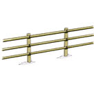 Clôture haute à 3 lisses demi-rondes - Solution Pin Acheter Clôture haute à 3 lisses demi-rondes - Solution Pin au meilleur prix