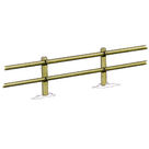 Clôture haute à 2 lisses demi-rondes - Solution Pin Acheter Clôture haute à 2 lisses demi-rondes - Solution Pin au meilleur prix