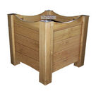 Jardinière carrée 4 lames à Poser - Châtaignier Acheter Jardinière carrée 4 lames à Poser - Châtaignier au meilleur prix