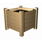 Jardinière carrée 5 Lames à Poser - Châtaignier Acheter Jardinière carrée 5 Lames à Poser - Châtaignier au meilleur prix