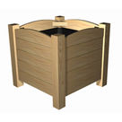 Jardinière carrée 5 Lames à Poser - Châtaignier Acheter Jardinière carrée 5 Lames à Poser - Châtaignier au meilleur prix